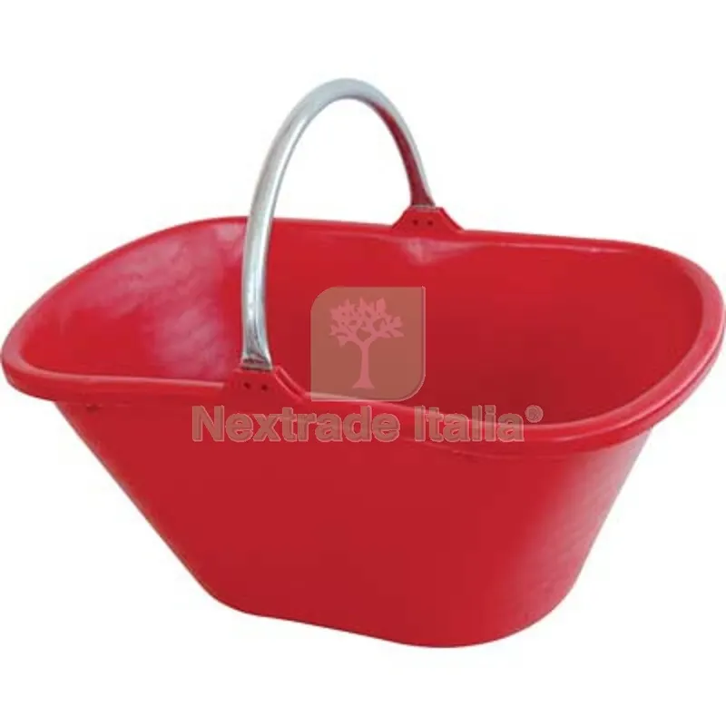 10PZ Cesta Raccolta Ovale Manico Fisso Stefanplast PPL/Acciaio Rosso LT 25 CM 35x57x25 — Attrezzi da giardino — rif. FERX.VIR3118637 10PZ Cesta Raccolta Ovale Manico Fisso Stefanplast PPL/Acciaio Rosso LT 25 CM 35x57x25 — Attrezzi da giardino — rif. FERX.VIR3118637
