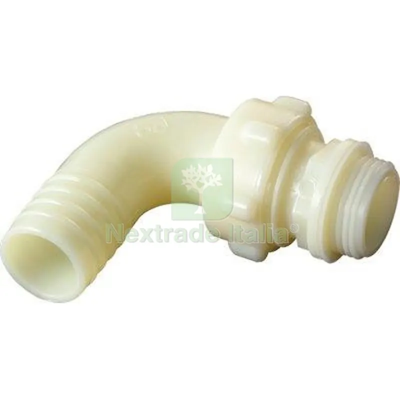 5PZ PORTAGOMMA NYLON CURVO FILETTO MASCHIO 3 PEZZI MM 25X1"M DIAMETRO MMXPOLLICI 25x1" — Tubi e raccordi — rif. FERX.VIR3135585