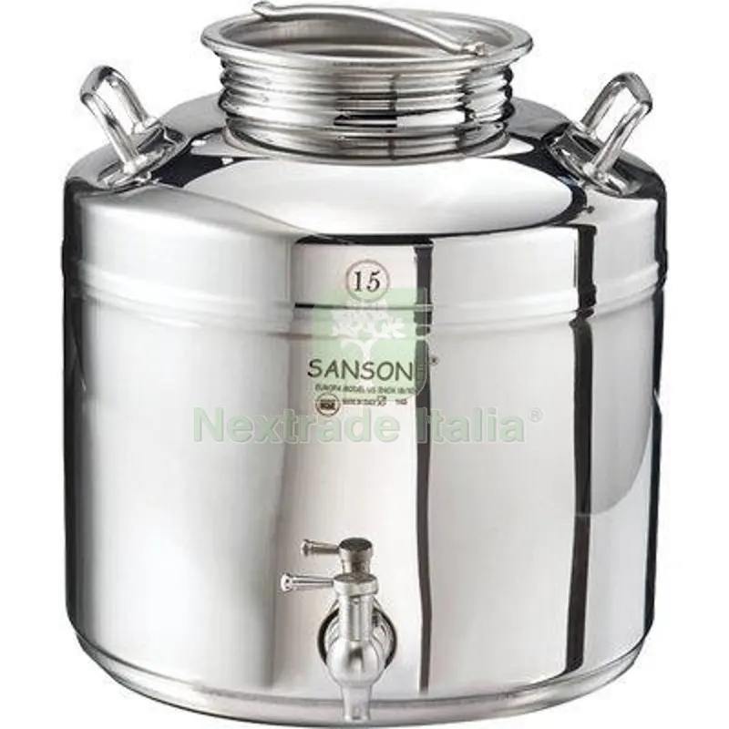 Fustino Saldato Europa Sansone Inox 18/10 LT 15 CM 29x31 Diametro Pollici 1/2" — Casalinghi e organizzazione — rif. FERX.VIR3231615 Fustino Saldato Europa Sansone Inox 18/10 LT 15 CM 29x31 Diametro Pollici 1/2" — Casalinghi e organizzazione — rif. FERX.VIR3231615