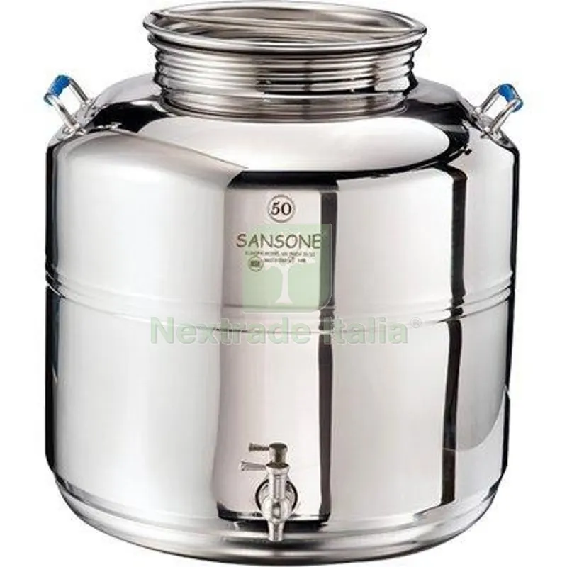 Fustino Saldato Europa Sansone Inox 18/10 LT 50 CM 43x44 Diametro Pollici 1/2" — Casalinghi e organizzazione — rif. FERX.VIR3231650 Fustino Saldato Europa Sansone Inox 18/10 LT 50 CM 43x44 Diametro Pollici 1/2" — Casalinghi e organizzazione — rif. FERX.VIR3231650