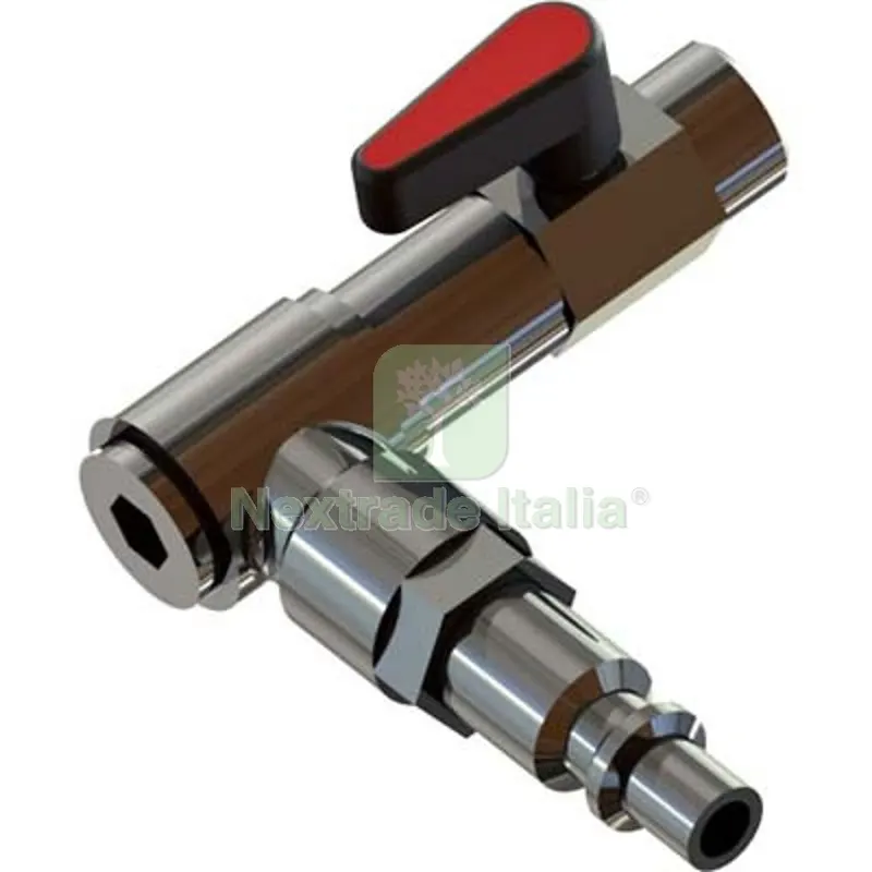 RUBINETTO A LEVA X IMPUGNATURA AC MINELLI OTTONE NICHELATO GIREVOLE ATTACCO RAPIDO — Rubinetti e valvole — rif. FERX.VIR3231955 RUBINETTO A LEVA X IMPUGNATURA AC MINELLI OTTONE NICHELATO GIREVOLE ATTACCO RAPIDO — Rubinetti e valvole — rif. FERX.VIR3231955