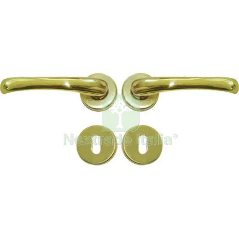 Maniglia RIO Rosetta Foro Patent Ottone Lucido Q8 CF=PZ 2 — Maniglie e pomelli — rif. FERX.VIR3300066 Maniglia RIO Rosetta Foro Patent Ottone Lucido Q8 CF=PZ 2 — Maniglie e pomelli — rif. FERX.VIR3300066