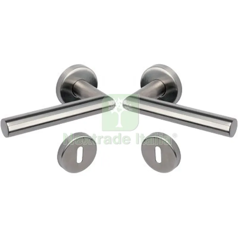 Maniglia Novanta Rosetta Foro Patent Cottali Acciaio Inox Satinato CF=PZ 2 — Maniglie e pomelli — rif. FERX.VIR3300068 Maniglia Novanta Rosetta Foro Patent Cottali Acciaio Inox Satinato CF=PZ 2 — Maniglie e pomelli — rif. FERX.VIR3300068