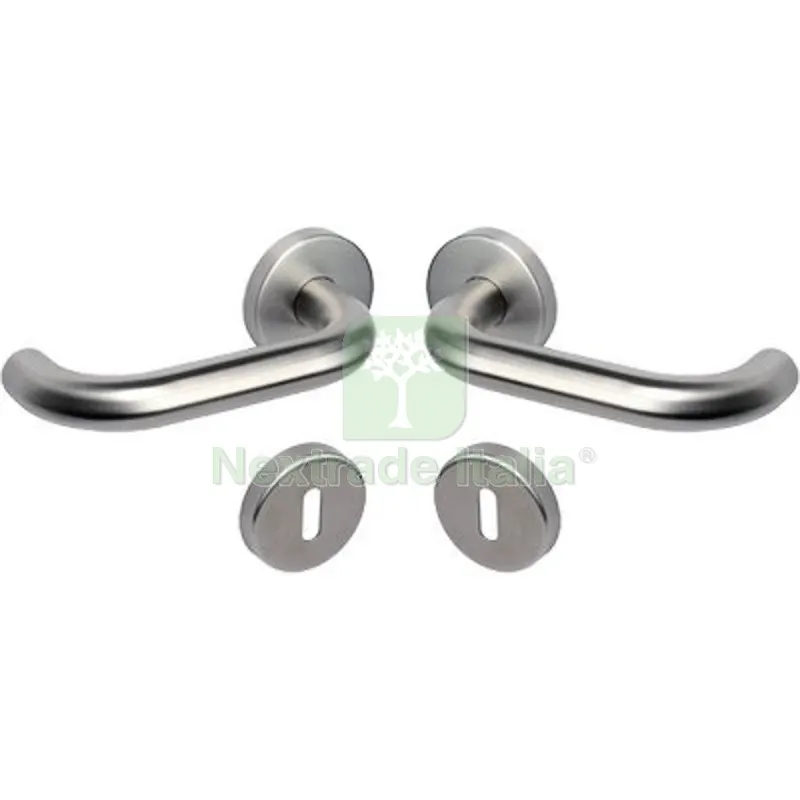 Maniglia Olarix Rosetta Foro Patent Cottali Acciaio Inox Satinato CF=PZ 2 — Maniglie e pomelli — rif. FERX.VIR3300069