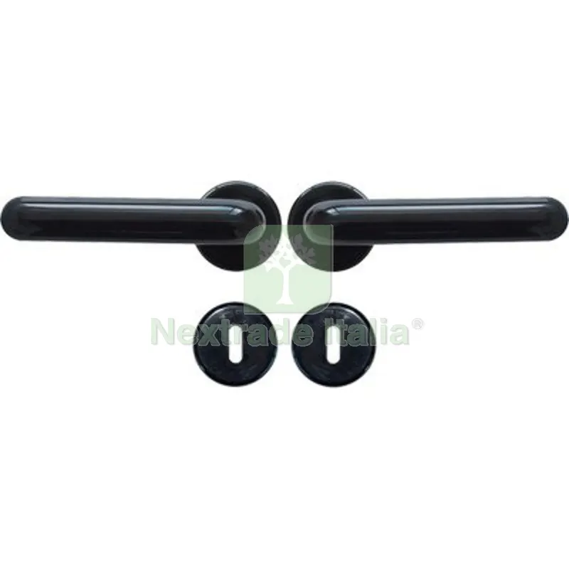 2CF Maniglia King Rosetta Foro Patent Resina Nera Q8 CF=PZ 2 Colore Nero — Maniglie e pomelli — rif. FERX.VIR3300146