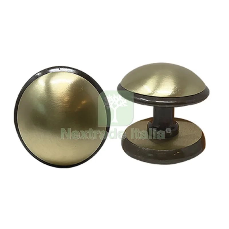 Pomolo x Portone Giada Ottone Bronzo Satinato D.MM 70 Base D.MM 70 Fin Bronzata Opaca Ø Mm 70x70 — Maniglie e pomelli — rif. FERX.VIR3300224