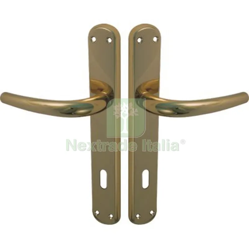 Maniglia Torino Ottone Foro Patent Zama Ottone Lucido Q8 I.MM 90 CF=PZ 2 — Maniglie e pomelli — rif. FERX.VIR3300655