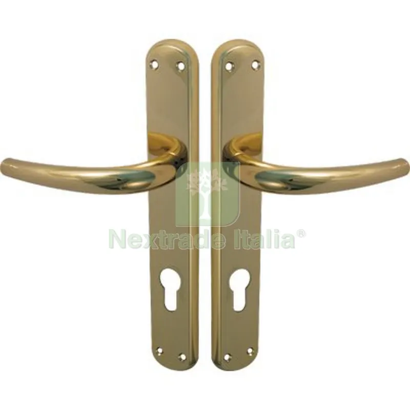 Maniglia Torino Ottone Foro Sagomato Zama Ottone Lucido Q8 I.MM 90 CF=PZ 2 — Maniglie e pomelli — rif. FERX.VIR3300661