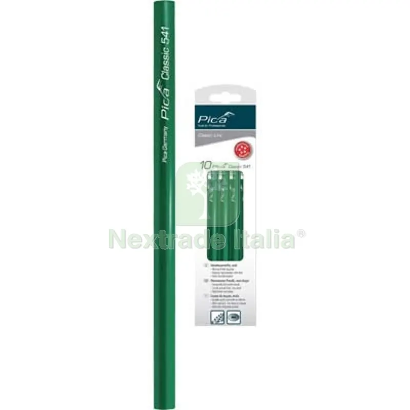 Matita Classic Verde 541 Pica Mina Dura CM 24 CF=PZ 10 Colore Verde — Articoli per ufficio — rif. FERX.VIR4103001
