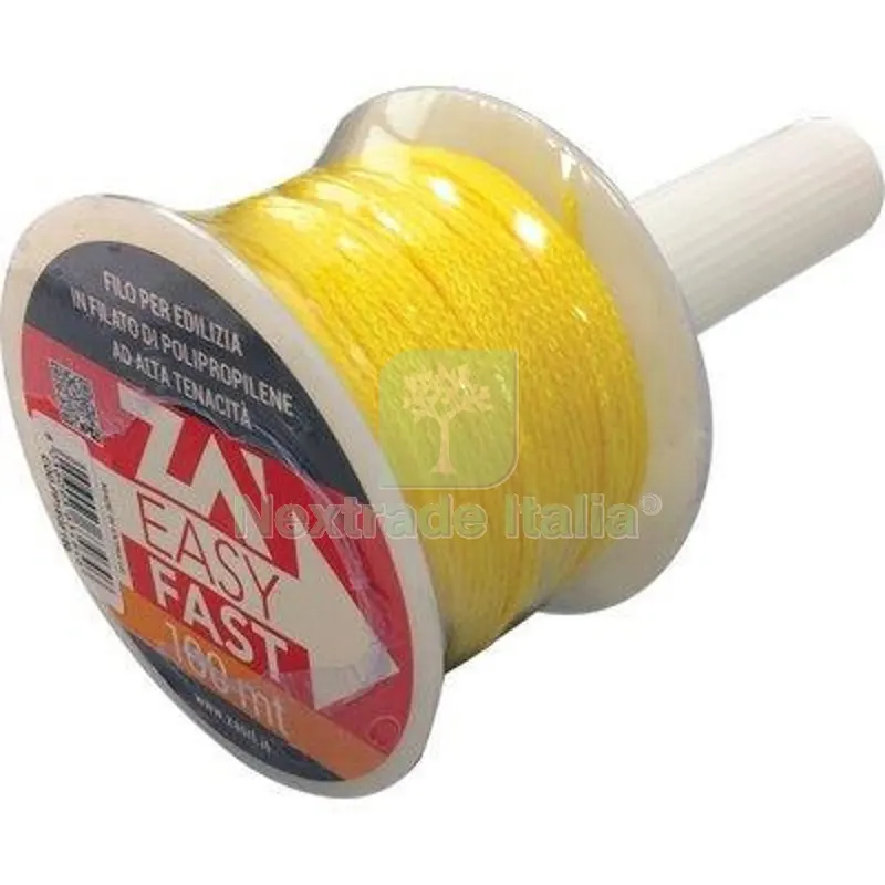 5PZ FILO EDILIZIA GIALLO FLUO + RIAVVOLGITORE PPL MT 100 — Abbigliamento alta visibilita — rif. FERX.VIR4111014 5PZ FILO EDILIZIA GIALLO FLUO + RIAVVOLGITORE PPL MT 100 — Abbigliamento alta visibilita — rif. FERX.VIR4111014