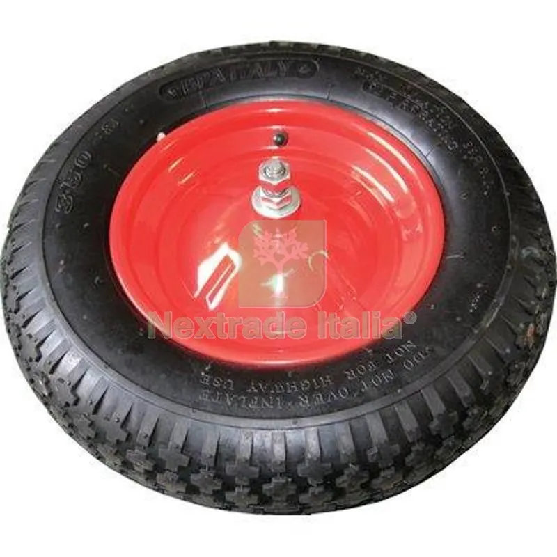 Ruota Pneumatica x Carriola BPA 3.50X8" Disco Metallo Asse MM 12X170 — Attrezzi da giardino — rif. FERX.VIR4121066