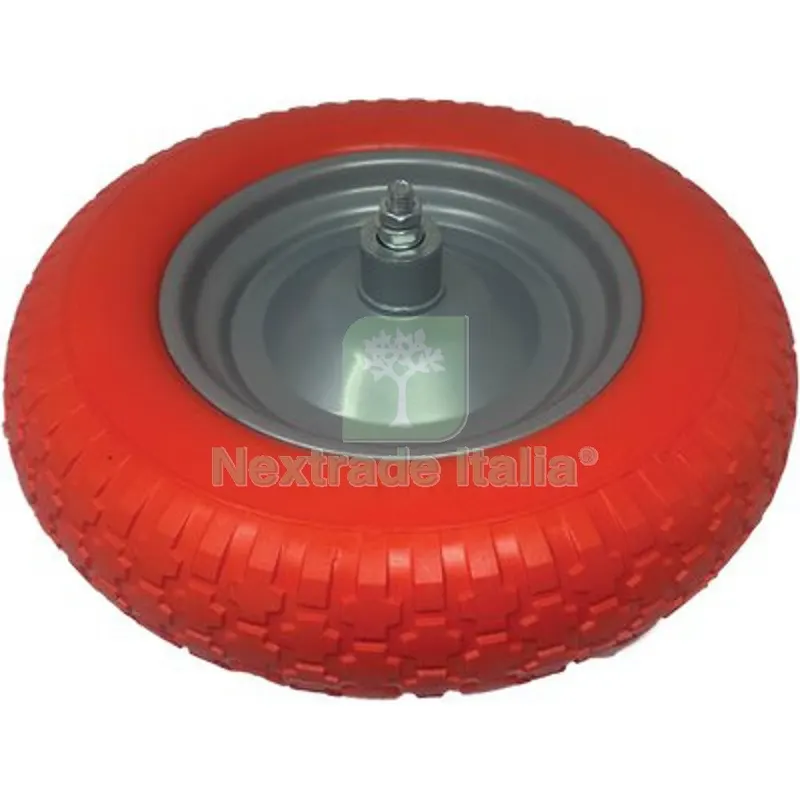 Ruota PU Antiforo x Carriola BPA Workit 3,50X8" Disco Metallo Asse MM 12X170 — Attrezzi da giardino — rif. FERX.VIR4121069 Ruota PU Antiforo x Carriola BPA Workit 3,50X8" Disco Metallo Asse MM 12X170 — Attrezzi da giardino — rif. FERX.VIR4121069