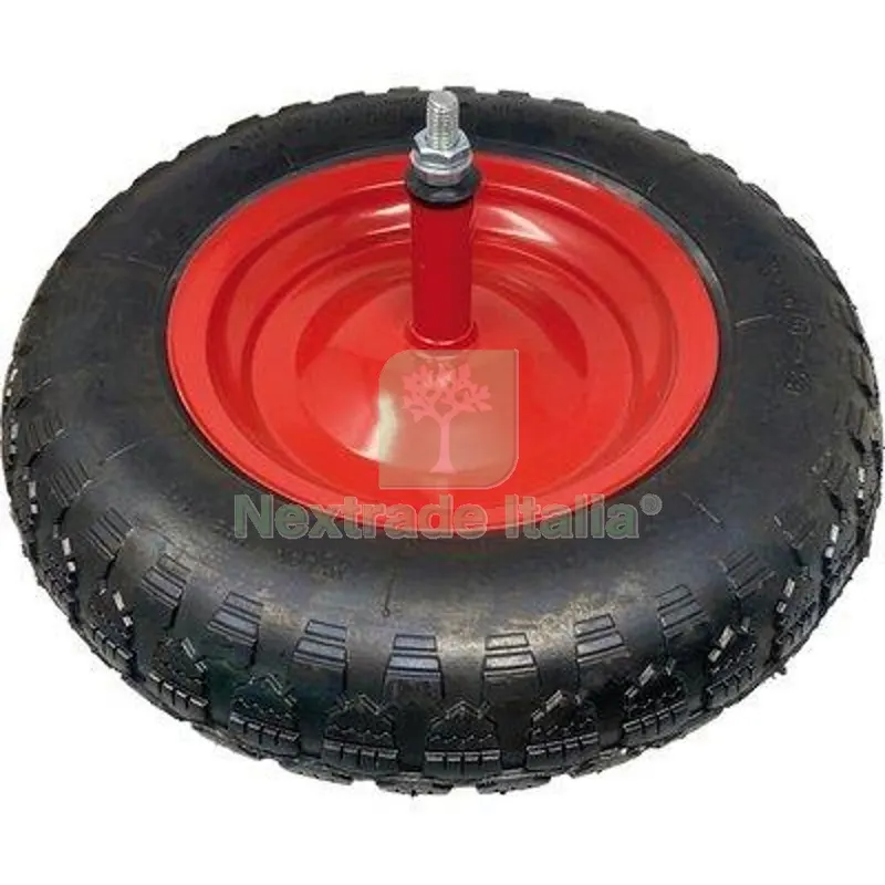 Ruota Pneumatica x Carriola Workit 3.50X8" Disco Metallo Asse MM 12X260 +PFU — Attrezzi da giardino — rif. FERX.VIR4121221