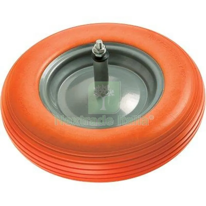 Ruota PU Antiforo x Carriola Workit 3,50X8" Disco Metallo Asse MM 12X260 — Attrezzi da giardino — rif. FERX.VIR4121222 Ruota PU Antiforo x Carriola Workit 3,50X8" Disco Metallo Asse MM 12X260 — Attrezzi da giardino — rif. FERX.VIR4121222