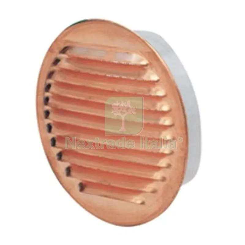 2PZ BOCCHETTA AERAZIONE RAME TONDA BOCCAGLIO PLASTICA MM 120 DIAMETRO CM 12 — Griglie e aerazione — rif. FERX.VIR4134112 2PZ BOCCHETTA AERAZIONE RAME TONDA BOCCAGLIO PLASTICA MM 120 DIAMETRO CM 12 — Griglie e aerazione — rif. FERX.VIR4134112