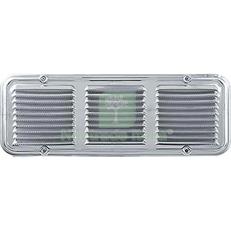 4PZ BOCCHETTA AERAZIONE ALLUMINIO RETTANGOLARE MM 140X360 CM 14x36 — Griglie e aerazione — rif. FERX.VIR4134314