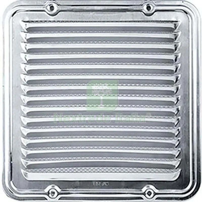 5PZ BOCCHETTA AERAZIONE ALLUMINIO QUADRA MM 230X230 CM 23x23 — Griglie e aerazione — rif. FERX.VIR4134316