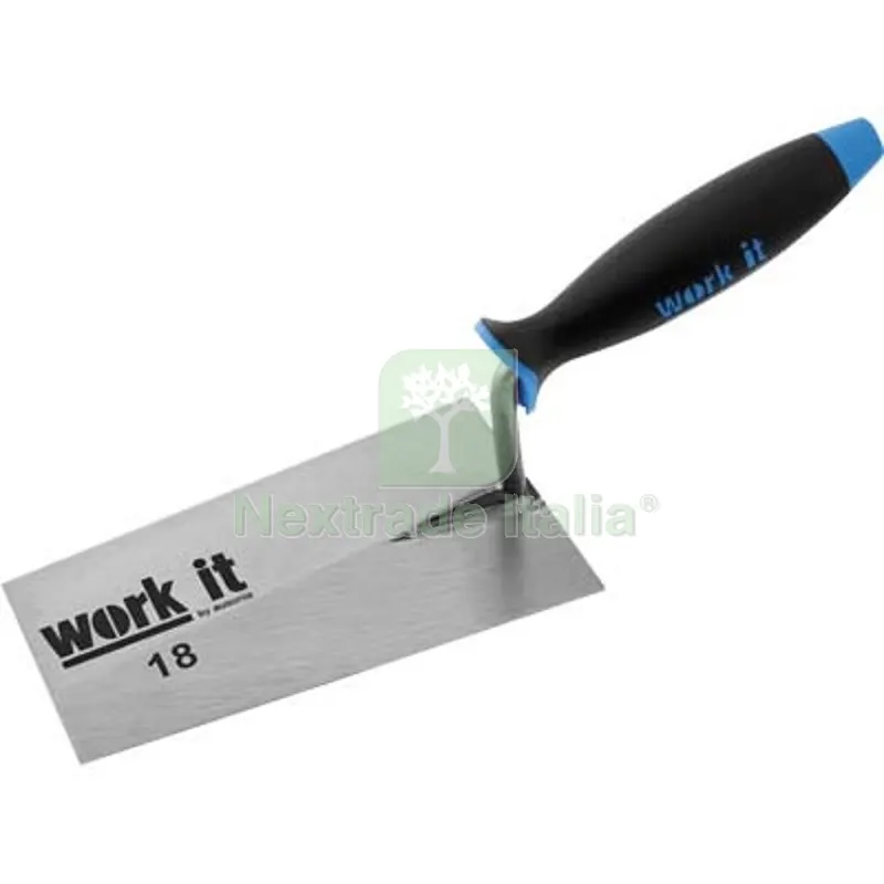 6PZ Cazzuola Punta Quadra Work-IT Ausonia Manico Sintetico CM 18 — Utensili muratura — rif. FERX.VIR4135620 6PZ Cazzuola Punta Quadra Work-IT Ausonia Manico Sintetico CM 18 — Utensili muratura — rif. FERX.VIR4135620