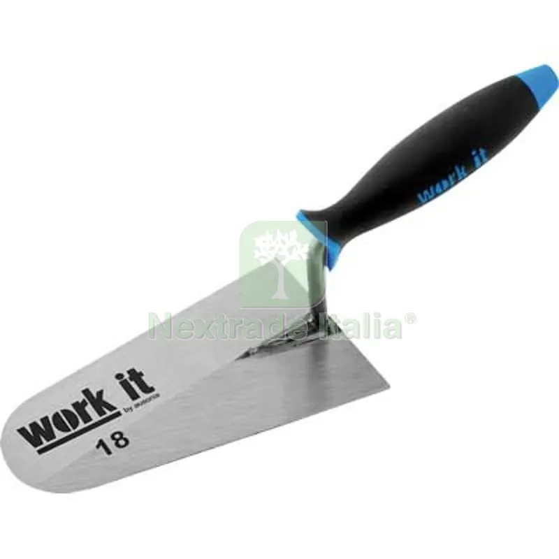 6PZ Cazzuola Punta Tonda Work-IT Ausonia Manico Sintetico CM 16 — Utensili muratura — rif. FERX.VIR4135623 6PZ Cazzuola Punta Tonda Work-IT Ausonia Manico Sintetico CM 16 — Utensili muratura — rif. FERX.VIR4135623