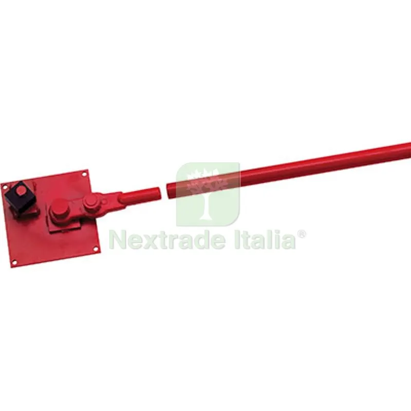 Piastra Piegaferro + Manico Estraibile Acciaio Forgiato Vern MM 200/200 MM 127/200 — Utensili da muratore — rif. FERX.VIR4154255