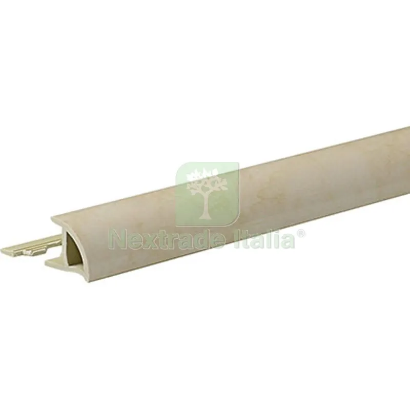 5PZ PROFILO JOLLY ECORONDMARM ARCANSAS PVC MARMO BEIGE CHIARO MM 10X24 H.CM 250 — Isolanti e reti — rif. FERX.VIR4154527
