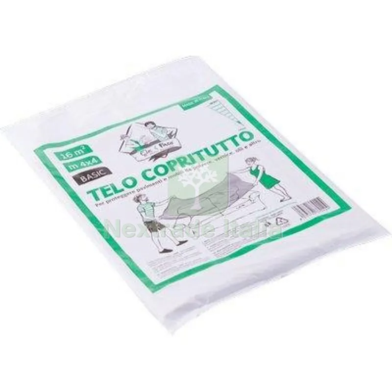 90PZ Telo Copritutto PE Bassa Densita Elepacking MT 4X4 GR 200 GR/MQ 200 — Teli e film di protezione — rif. FERX.VIR4215902