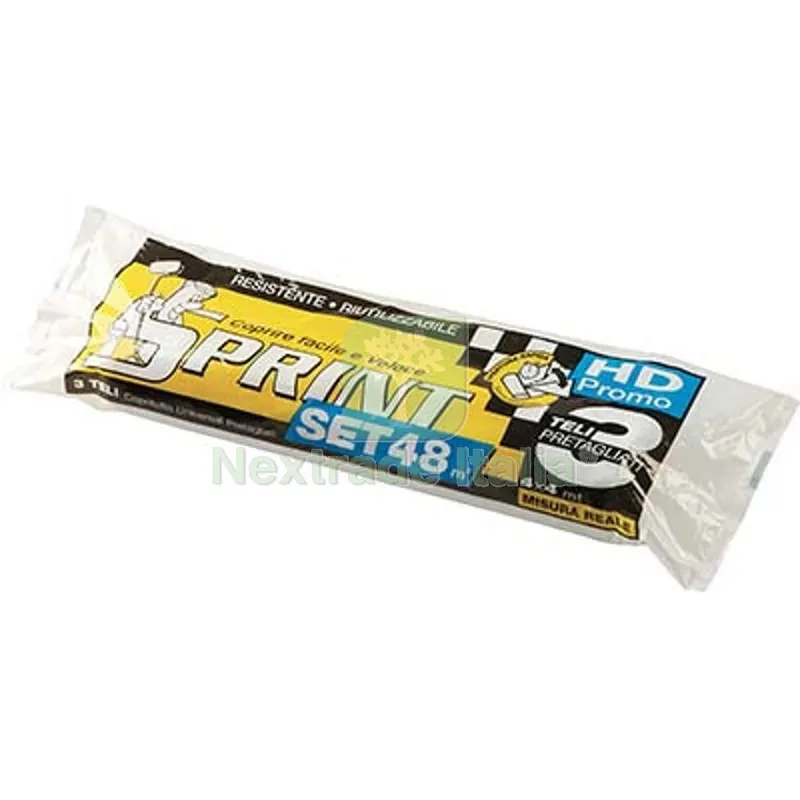 45PZ Telo Copritutto PE Alta Densita Soragni MT 12X4=3 Teli 4X4 GR 330 GR/MQ 330 — Teli e film di protezione — rif. FERX.VIR4215905 45PZ Telo Copritutto PE Alta Densita Soragni MT 12X4=3 Teli 4X4 GR 330 GR/MQ 330 — Teli e film di protezione — rif. FERX.VIR4215905