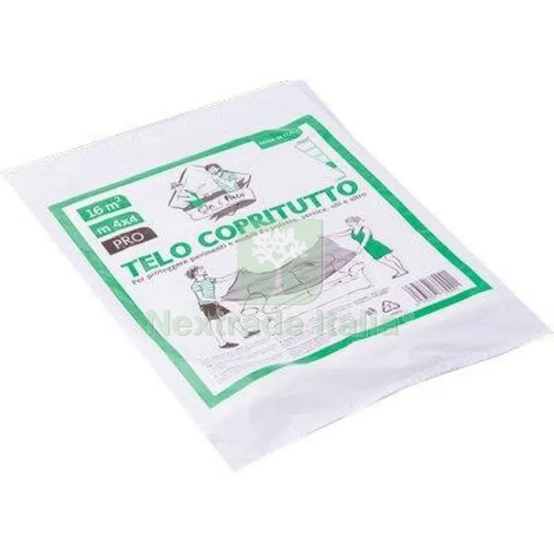 100PZ Telo Copritutto PE Alta Densita Geko MT 4X4 GR 100 CA GR/MQ 100 — Teli e film di protezione — rif. FERX.VIR4215911 100PZ Telo Copritutto PE Alta Densita Geko MT 4X4 GR 100 CA GR/MQ 100 — Teli e film di protezione — rif. FERX.VIR4215911