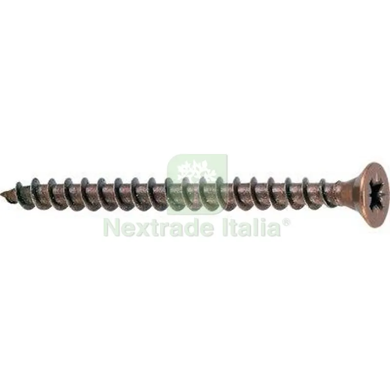 Vite Truciolare TSP Bronzata Ambrovit Cava PZ Filetto Intero MM 3,0X25 CF=PZ 500 MM 3x25 — Pannelli e tavole in legno — rif. FERX.VIR4226510