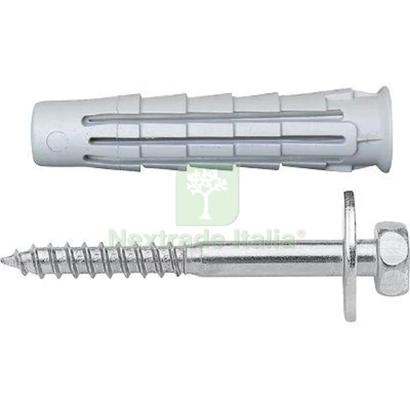 TASSELLO NYLON T6/VTE R ELEMATIC VITE TE ZINCOCROMATA T6/VTE R 10 CF=PZ 50 MM 10x50 S MM 15 — Tasselli e ancoraggi — rif. FERX.VIR4273040