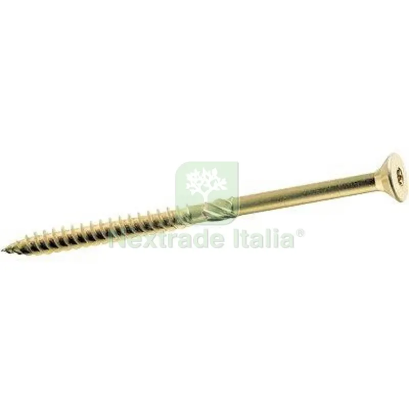 VITE LEGNO PORTANTE WOOD FRIULSIDER CAVA TX40 ZINCATA GIALLA MM 8,0X220 CF=PZ 50 MM 8x220 TX 40 — Viti — rif. FERX.VIR4319368