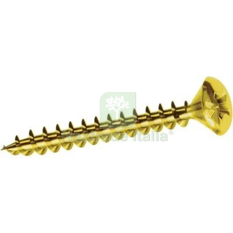 Vite Truciolare TSC Ottonata Panelvit Mustad Cava PZ Filetto Intero 3,5X25 CF=PZ 500 MM 3,5x25 — Pannelli e tavole in legno — rif. FERX.VIR4326505