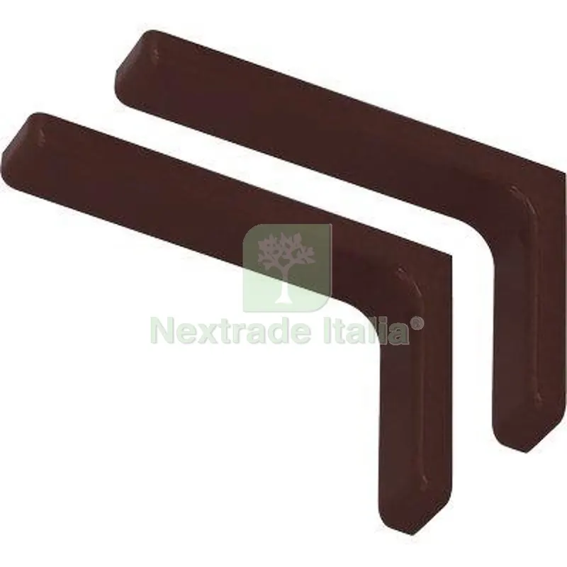 5CF Reggimensola Ricoperta Leonardo Bolis Acciaio/Plastica Marrone MM 120X80 CF=PZ 2 Colore Marrone — Ferramenta per legno e mobili — rif. FERX.VIR4350178