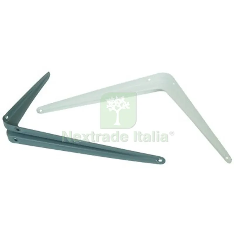 20PZ Reggimensola Basic Acciaio Nervato Verniciato Grigio MM 150X200 Colore Grigio — Ferramenta per legno e mobili — rif. FERX.VIR4350264