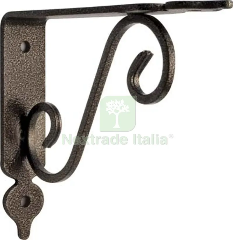 2PZ Reggimensola Toscania Bolis Acciaio Verniciato Nero/Rame MM 140X110 Colore Nero/Rame — Ferramenta per legno e mobili — rif. FERX.VIR4350342 2PZ Reggimensola Toscania Bolis Acciaio Verniciato Nero/Rame MM 140X110 Colore Nero/Rame — Ferramenta per legno e mobili — rif. FERX.VIR4350342