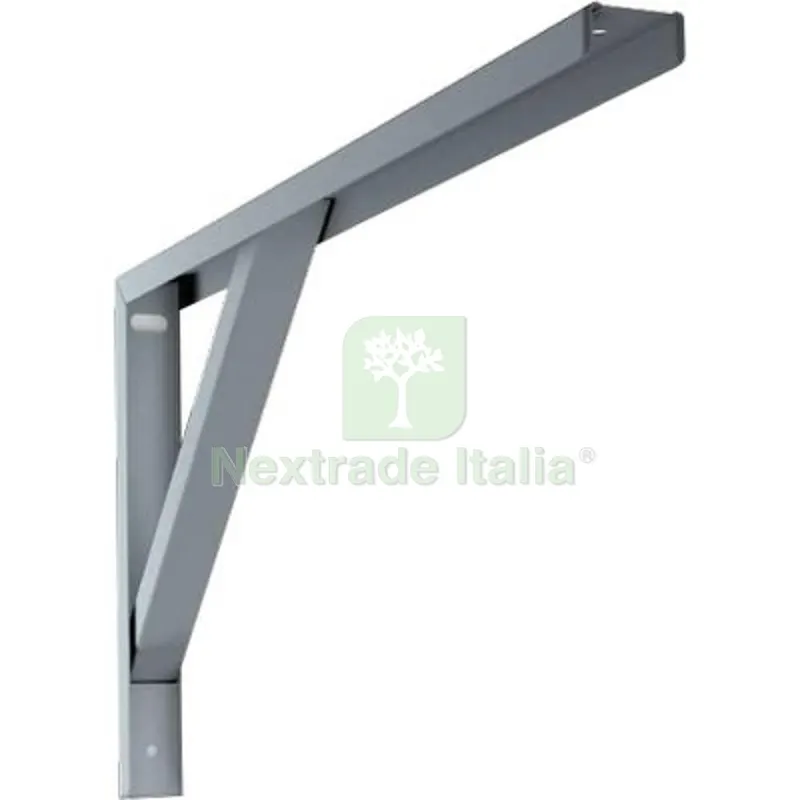 6PZ Reggimensola Ripostiglio Robusta Bolis Acciaio Zincato MM 400X205 Fin Zincata — Ferramenta per legno e mobili — rif. FERX.VIR4350352