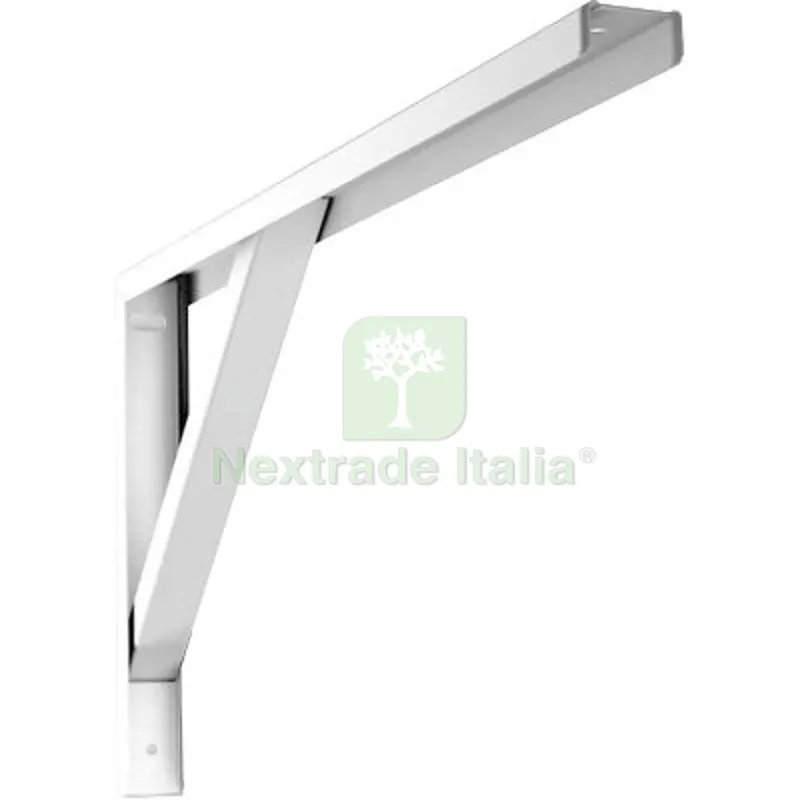 6PZ Reggimensola Ripostiglio Robusta Bolis Acciaio Verniciato Bianco MM 300X155 — Ferramenta per legno e mobili — rif. FERX.VIR4350396 6PZ Reggimensola Ripostiglio Robusta Bolis Acciaio Verniciato Bianco MM 300X155 — Ferramenta per legno e mobili — rif. FERX.VIR4350396