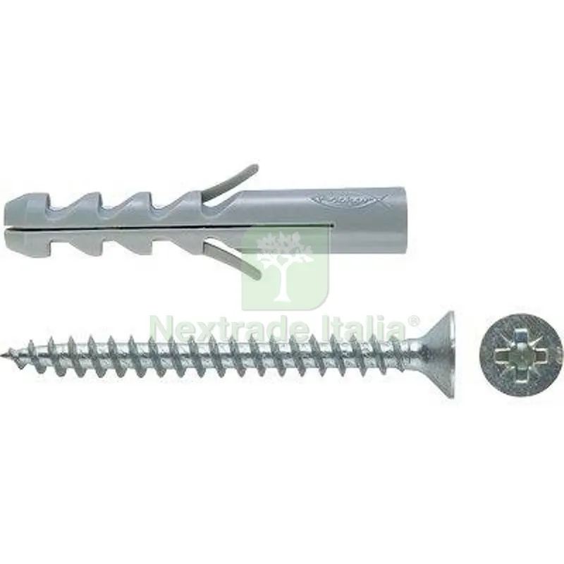 Tassello Nylon S-V Fischer Vite TSP Cava PZ S 8 V CF=PZ 50 MM 8x40 S MM 5 — Tasselli e ancoraggi — rif. FERX.VIR4350962 Tassello Nylon S-V Fischer Vite TSP Cava PZ S 8 V CF=PZ 50 MM 8x40 S MM 5 — Tasselli e ancoraggi — rif. FERX.VIR4350962