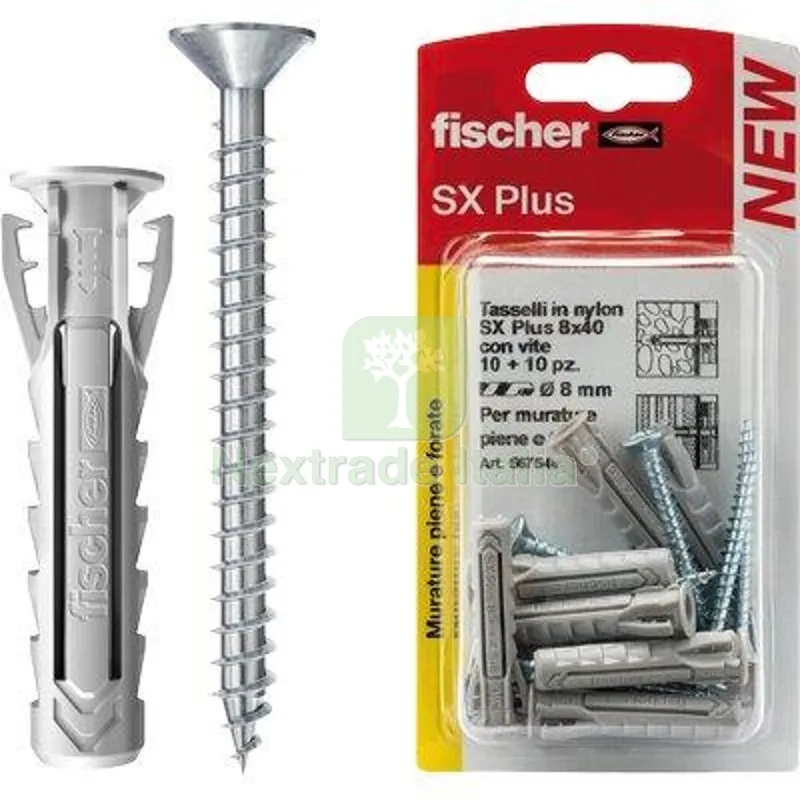 5CF Tassello Nylon SX Plus S K Self Fischer Vite TSP Cava PZ SX 6X30 SK CF=PZ 15 MM 6x30 — Tasselli e ancoraggi — rif. FERX.VIR4352939