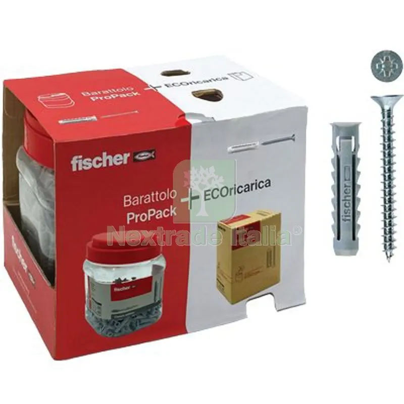 Tassello Nylon SX 8S Propack + Refill Fischer CF=PZ 200 — Tasselli e ancoraggi — rif. FERX.VIR4352953 Tassello Nylon SX 8S Propack + Refill Fischer CF=PZ 200 — Tasselli e ancoraggi — rif. FERX.VIR4352953