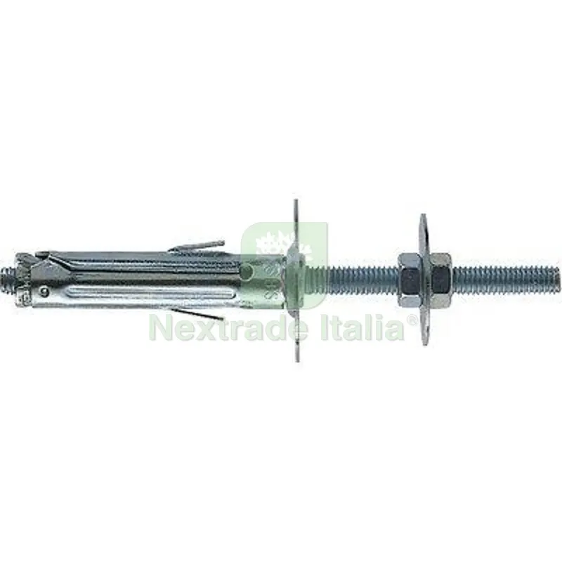 Tassello Acciaio SBS Doppio Dado Fischer M 6 SBS 9/5 CF=PZ 50 MM 9x45 Mod 9/5 M6 — Tasselli e ancoraggi — rif. FERX.VIR4353056