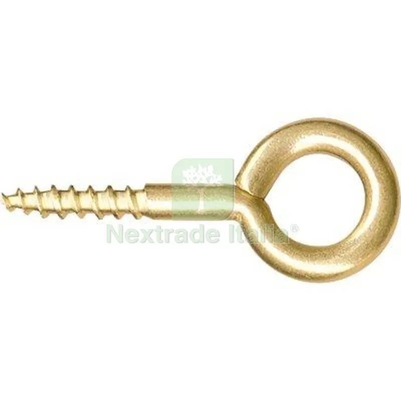 OCCHIOLO A VITE OTTONE PUCCIONI MOD 17X40 MM 6X18X2,5 CF=PZ 200 — Minuteria metallica — rif. FERX.VIR4359156 OCCHIOLO A VITE OTTONE PUCCIONI MOD 17X40 MM 6X18X2,5 CF=PZ 200 — Minuteria metallica — rif. FERX.VIR4359156