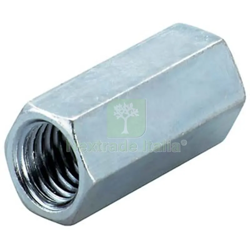 50PZ DADO GIUNZIONE ZINCATO M 8 MM 13X40 — Bulloni, dadi e rondelle — rif. FERX.VIR4360551 50PZ DADO GIUNZIONE ZINCATO M 8 MM 13X40 — Bulloni, dadi e rondelle — rif. FERX.VIR4360551