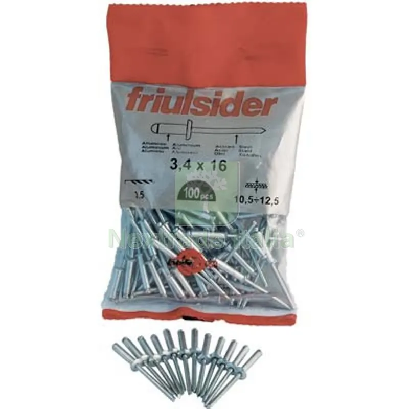 10CF RIVETTO A STRAPPO ALLUMINIO FRIULSIDER MM 6,0X22 CF=PZ 25 — Punte, frese e dischi — rif. FERX.VIR4361222 10CF RIVETTO A STRAPPO ALLUMINIO FRIULSIDER MM 6,0X22 CF=PZ 25 — Punte, frese e dischi — rif. FERX.VIR4361222