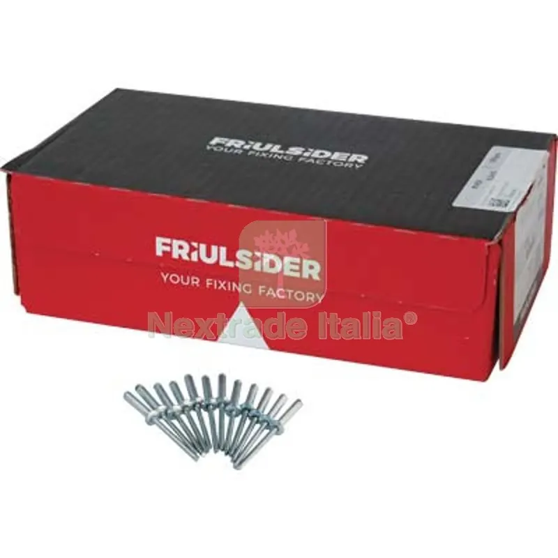 RIVETTO A STRAPPO ALLUMINIO FRIULSIDER MM 3,4X14 CF=PZ 500 — Punte, frese e dischi — rif. FERX.VIR4363520 RIVETTO A STRAPPO ALLUMINIO FRIULSIDER MM 3,4X14 CF=PZ 500 — Punte, frese e dischi — rif. FERX.VIR4363520