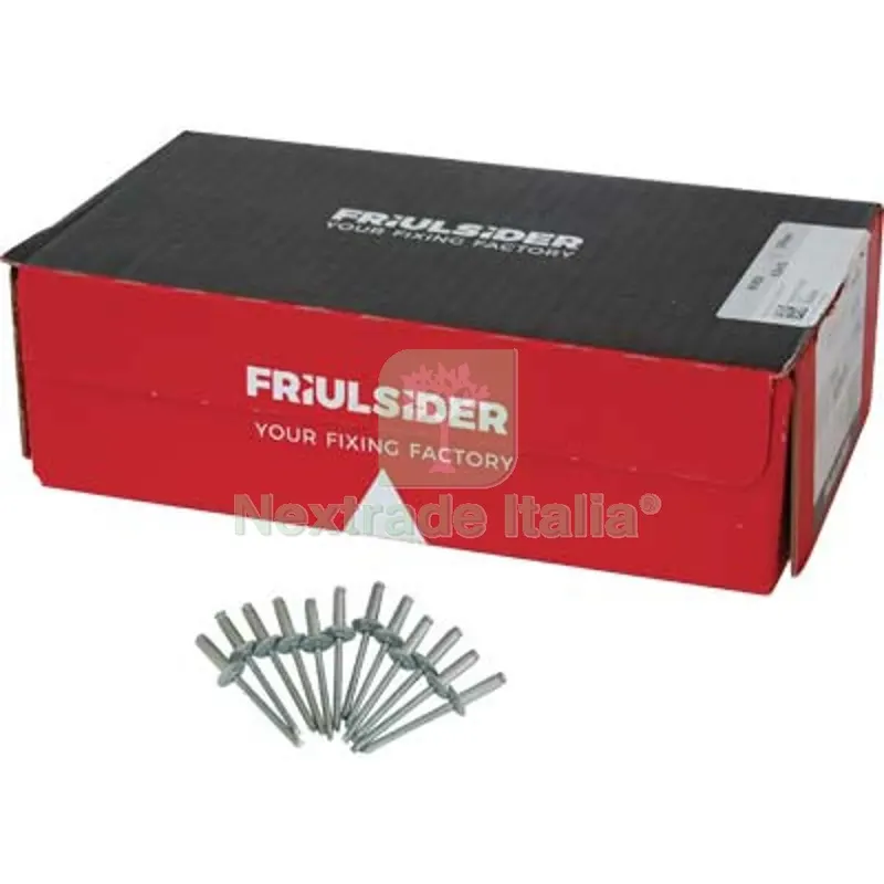 RIVETTO A STRAPPO ALLUMINIO TESTA LARGA FRIULSIDER MM 4,8X18 TESTA MM 14 CF=PZ 500 — Punte, frese e dischi — rif. FERX.VIR4363568