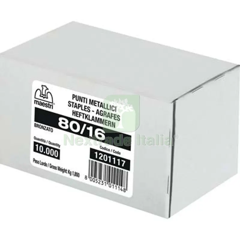 Punto 80 x Fissatrice RO-MA 80/16 Galva CF=PZ 10000 MM 11,5X16 Mod 80/16 — Trapani e avvitatori — rif. FERX.VIR4372491 Punto 80 x Fissatrice RO-MA 80/16 Galva CF=PZ 10000 MM 11,5X16 Mod 80/16 — Trapani e avvitatori — rif. FERX.VIR4372491