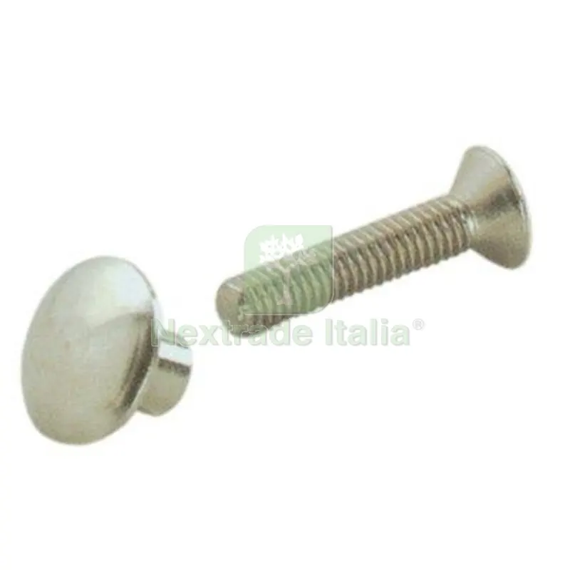 Vite Sedia Ottone Nichelato + Borchia Vite M 4 MM 30 CF=PZ100 CF=PZ 100 MM 4x30 — Arredo — rif. FERX.VIR4379002 Vite Sedia Ottone Nichelato + Borchia Vite M 4 MM 30 CF=PZ100 CF=PZ 100 MM 4x30 — Arredo — rif. FERX.VIR4379002