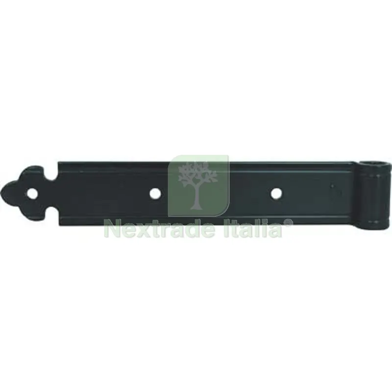 4PZ Bandella Persiana Dritta Verniciata Valgardena DDF Nera Occhio Decentrato MM 35X300 per Perno MM 12 Fin Nera — Cerniere e cardini — rif. FERX.VIR4381112 4PZ Bandella Persiana Dritta Verniciata Valgardena DDF Nera Occhio Decentrato MM 35X300 per Perno MM 12 Fin Nera — Cerniere e cardini — rif. FERX.VIR4381112