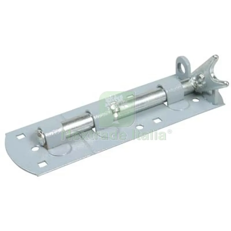 10PZ CATENACCIO PORTALUCCHETTO TONDO TRAVERSO 20 IBFM VERN PIASTRA LARGA MM 60 MM 13 CM 22 — Lucchetti e catene — rif. FERX.VIR4383010
